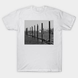 Sausalito Pile Moorings. San Francisco Bay Area T-Shirt